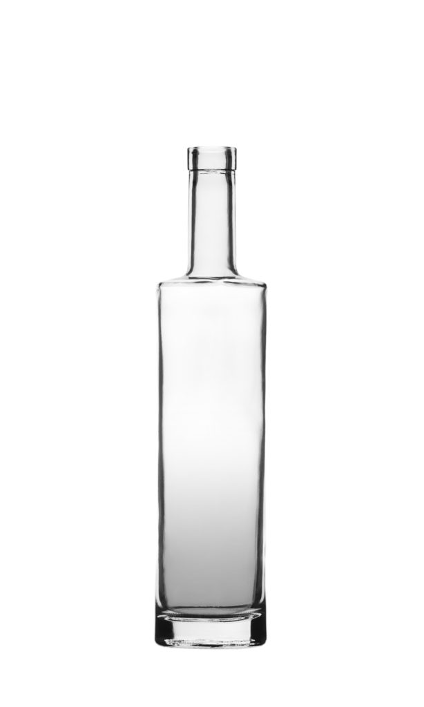 mattierte Glasflasche für Gin Rum geeiste Apothekerflasche 500ml Deko Likör 
