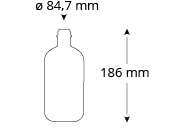 cristallo-van-der-berg-ginflasche, Referenz Cristallo, HIS GIN